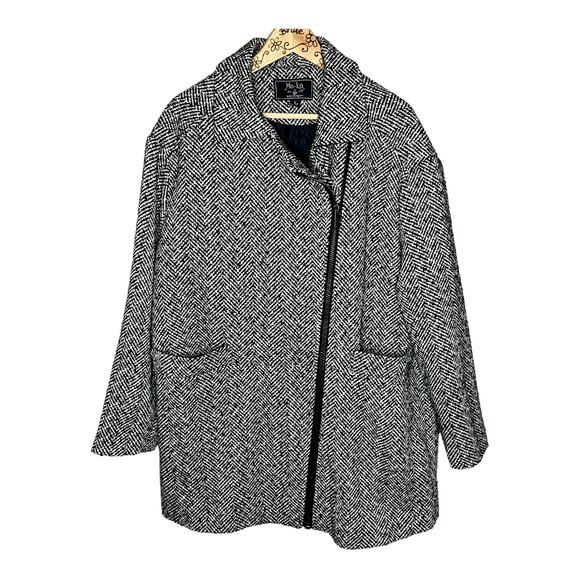 Mo-Ka Tweed Coat by Santa Fe Apparel Size Large E4-31 - Picture 1 of 8